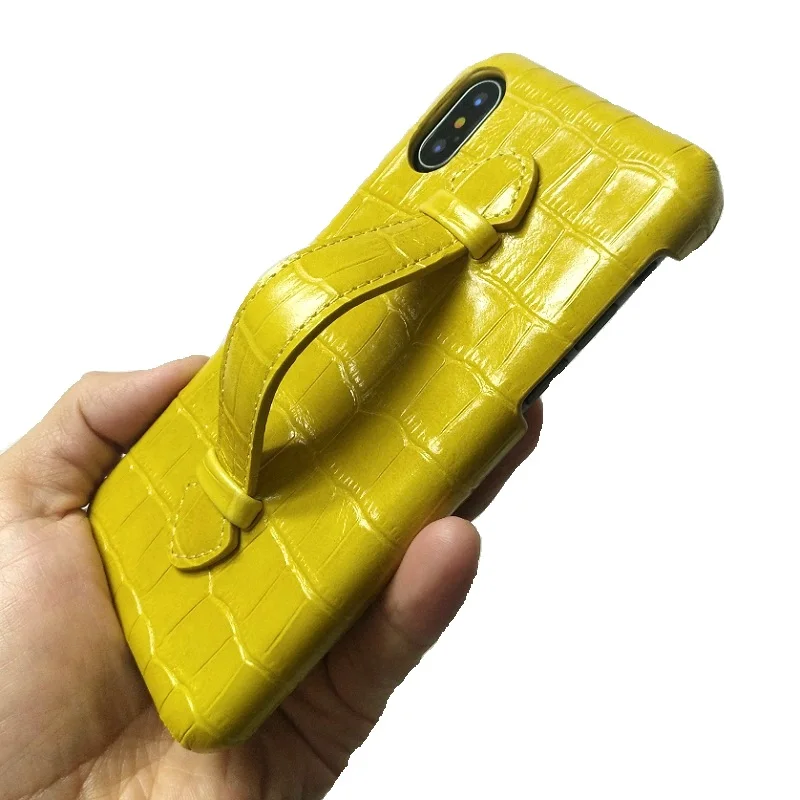 Чехлы из натуральной кожи с ремешком на руку для телефонов iPhone X XS Max 7 8 Plus