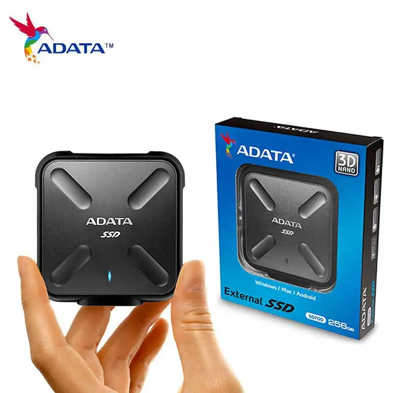 

ADATA IP68 3D Portable SSD 256gb 512gb 1tb USB3.1 Disque ssd Externe SD700 High Performance Solid Disk Drive for laptop Dropship