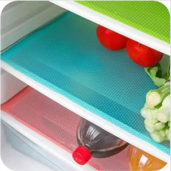 

4 pcs/set Refrigerator Mat pad Antibacterial antifouling Mildew Moistureproof Pad Refrigerator Waterproof Mats Placemat 30*44cm