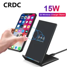 15W Qi Беспроводное зарядное устройство для samsung S9 S10 iPhone 11 Pro X XS MAX XR для Xiaomi 9 huawei P30 pro 10W быстрая Беспроводная подставка для зарядного устройства