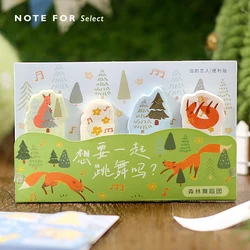 Autocollants bloc Notes Animal renard ours chien, étiquette autocollante Scrapbooking, bloc Notes Kawaii pour journal intime 120, 787 feuilles/paquet 
