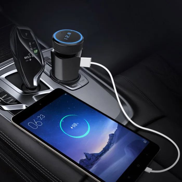 Дизайн автомобиля Bluetooth MP3 музыкальный плеер Зарядное устройство FM передатчик Aux аудио выход приемник DU55