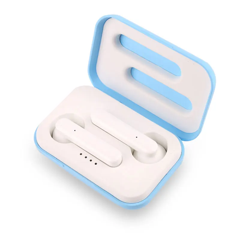 Новые мини Bluetooth наушники 5,0 стерео сенсорный TWS бинауральные с зарядным устройством беспроводные Bluetooth наушники для Android IOS GY97 - Цвет: Синий