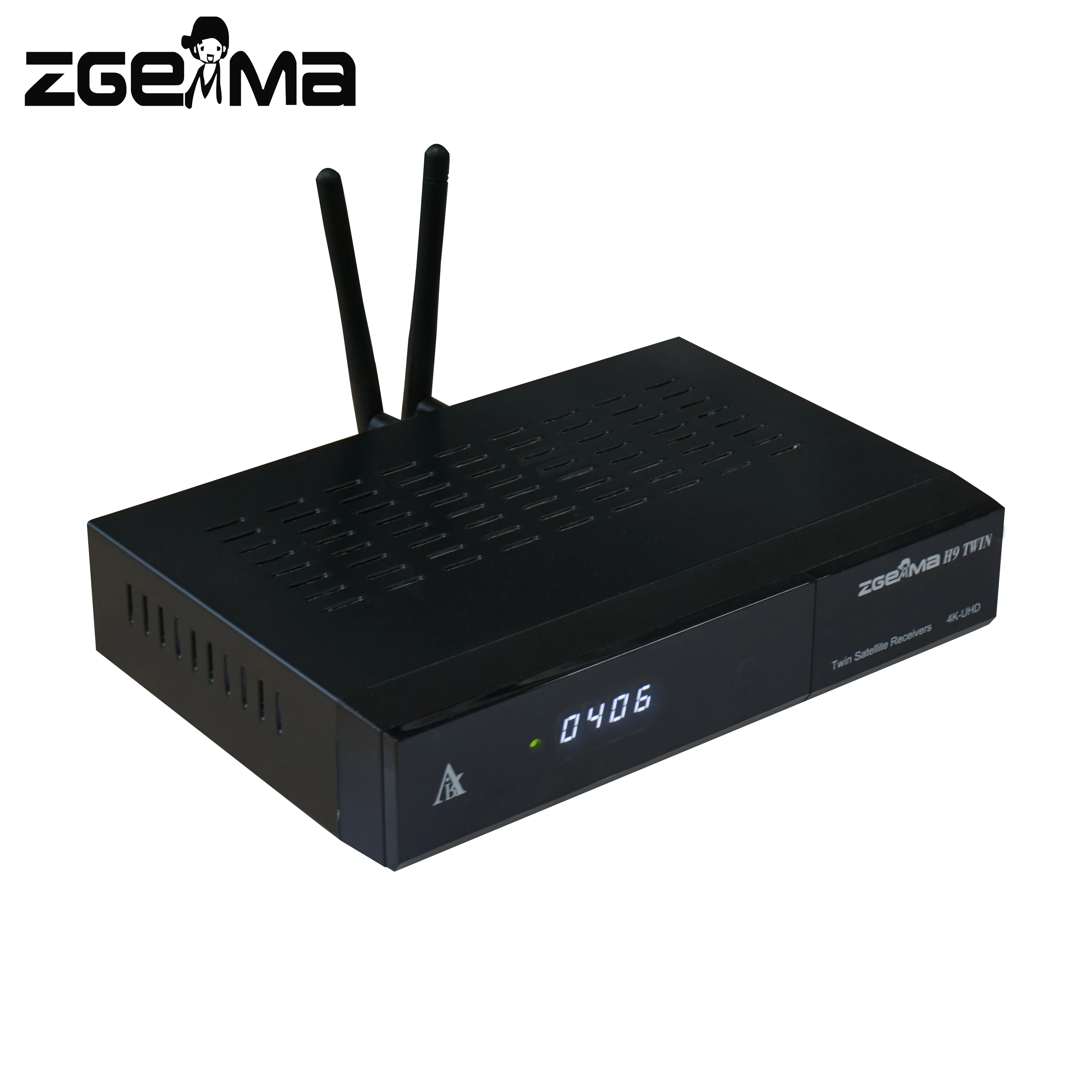 2pcs/lot 4K UHD Zgemma H9 TWIN 2*CI+Linux E2 2*DVB-S2X IPTV twin Satellite TV Receiver T2-MI WIFI Built-in