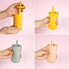 2021 New Design 8 Colors Eco-Friendly Infant Feeding Cup With Straw Waterproof Sippy Cup Baby Drinking Bottles Baby Stuff 5