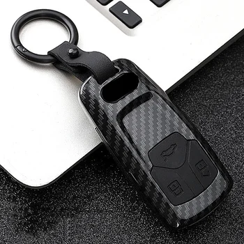 

Car Key Cover Case Carbon Fiber Auto Key Shell Protection Key Covers for Audi A4 A7 A8 B9 TT TTS 8S 2016 2017 Quattro Q3 Q5