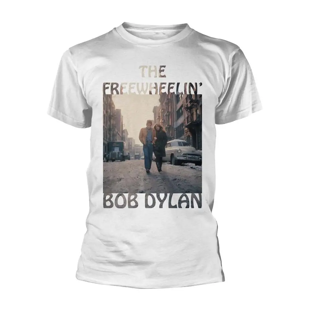 Боб Дилан Freewheelin' Футболка мужская белая большая Новинка | Мужская одежда