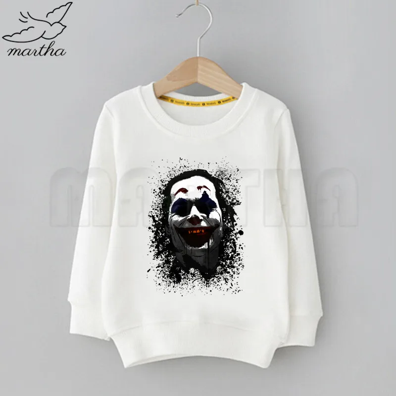 Детская толстовка с забавным принтом «Joker Joaquin Phoenix»; однотонные толстовки с капюшоном; модные толстовки с длинными рукавами для мальчиков и девочек; уличная одежда