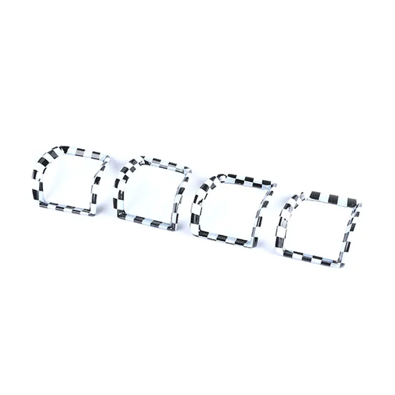 Checker KJAUTOMAX для Mini Cooper F54 выход кондиционера украшения ABS красный Pnk Checker - Название цвета: Checker