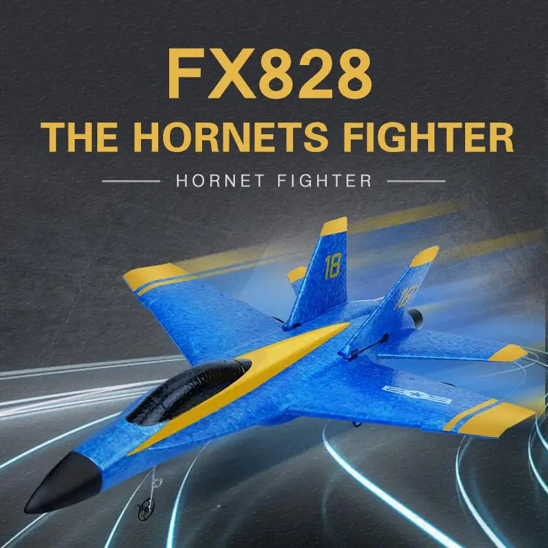 LeadingStar Fly медведь FX-828 2 4G 2CH F/A-18 ударный истребитель Hornet RC планер самолет RTF