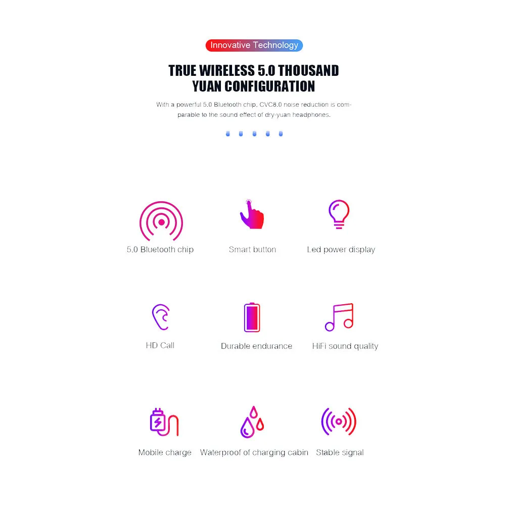 Tws bluetooth fone de ouvido com микрофон дисплей led sem fio bluetooth fones de ouvido A prova водонепроницаемый