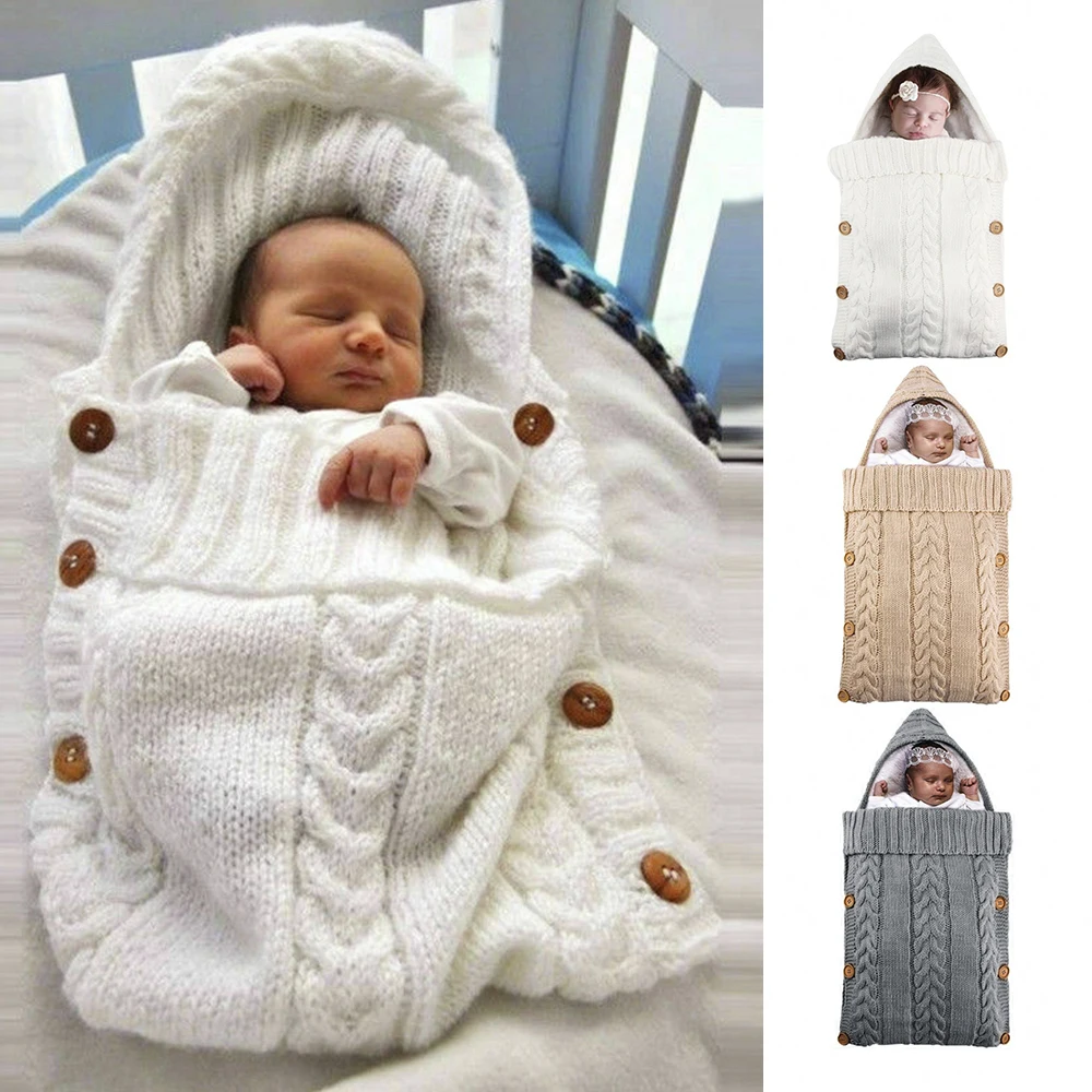 Baby Knitted Sleeping Swaddle Bed