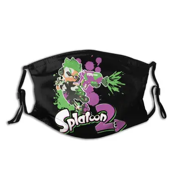 

Popular Game Splatoon 2 Fashion Design Mask Good Quality Anti Bacterial Dust With Replaceable PM2.5 Filters