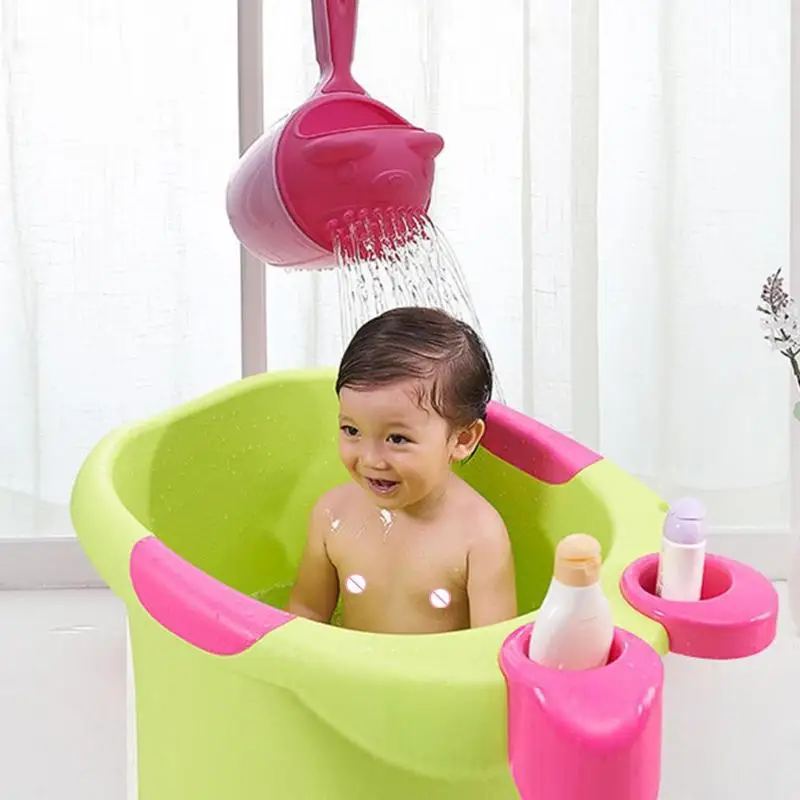 Cute Cartoon Bear Baby Bathing Cup Practical Water Ladle Bathing Cup for Baby Care Newborn Kids Shower Shampoo Cups