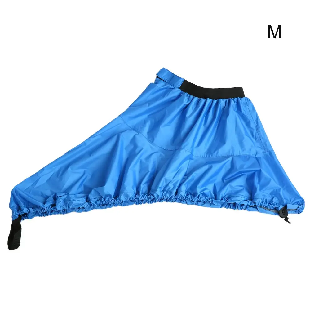 Универсальная регулируемая спортивная водонепроницаемая нейлоновая юбка-каяк с распылителем прочная водопроводная Спортивная палубная юбка с распылителем для большинства байдарок - Цвет: Blue M