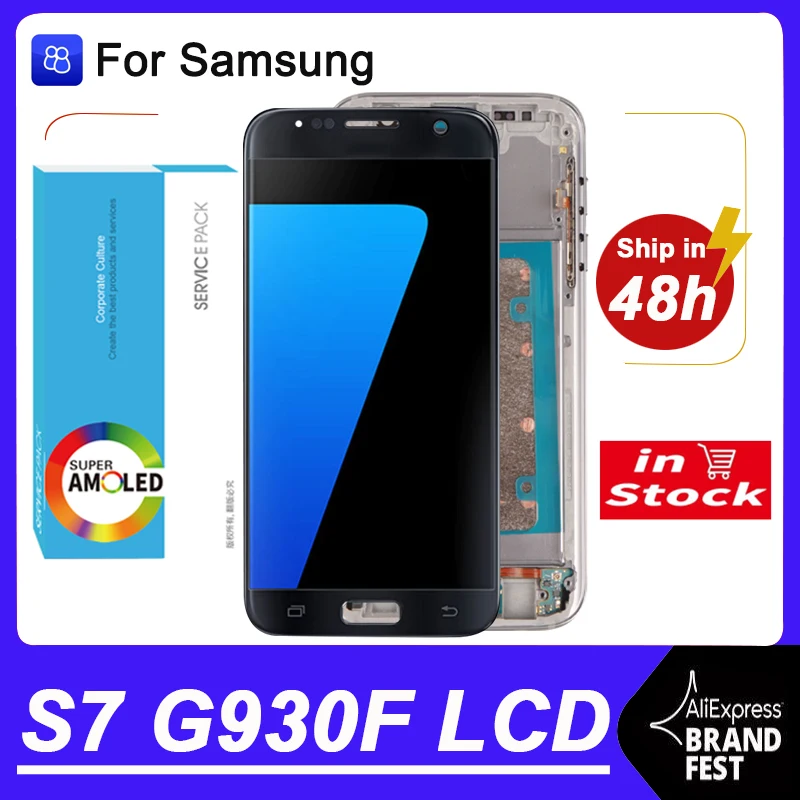 100% тестирование 5 1 ''сжечь тень активно-матричные осид для Samsung Galaxy S7 G930 G930F