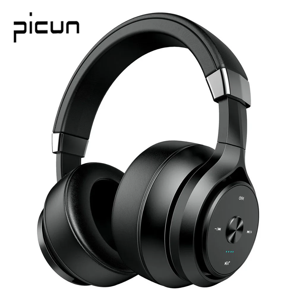 

Picun P28s Wireless Bluetooth Headphone HIFI Stereo Physical Noise Reduction Wired Headset For Phone Built-in Microphone