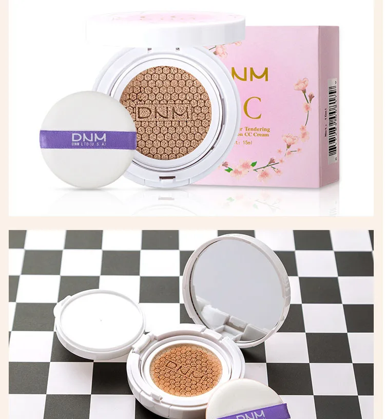 DNM Air Cushion BB CC Крем-корректор увлажняющий тональный крем отбеливающий контроль над маслом макияж 2 цвета крем для лица красота