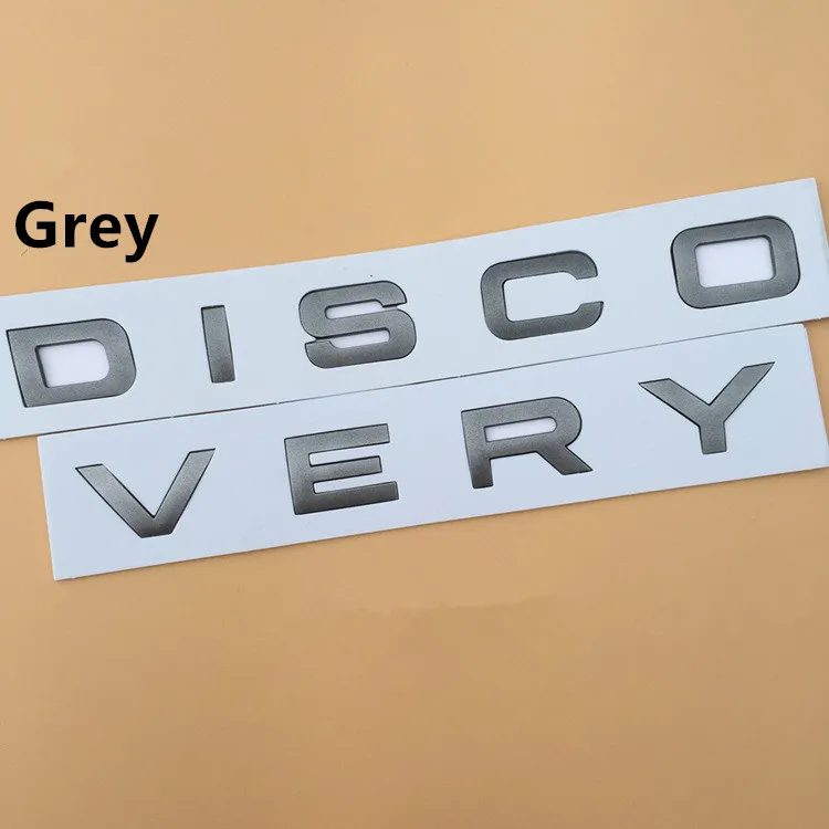 Передний капот эмблема обнаружения слова автомобиля Стайлинг ABS автомобиля ремонт наклейки, автомобильные слова Эмблема для LAND ROVER и так далее - Название цвета: grey