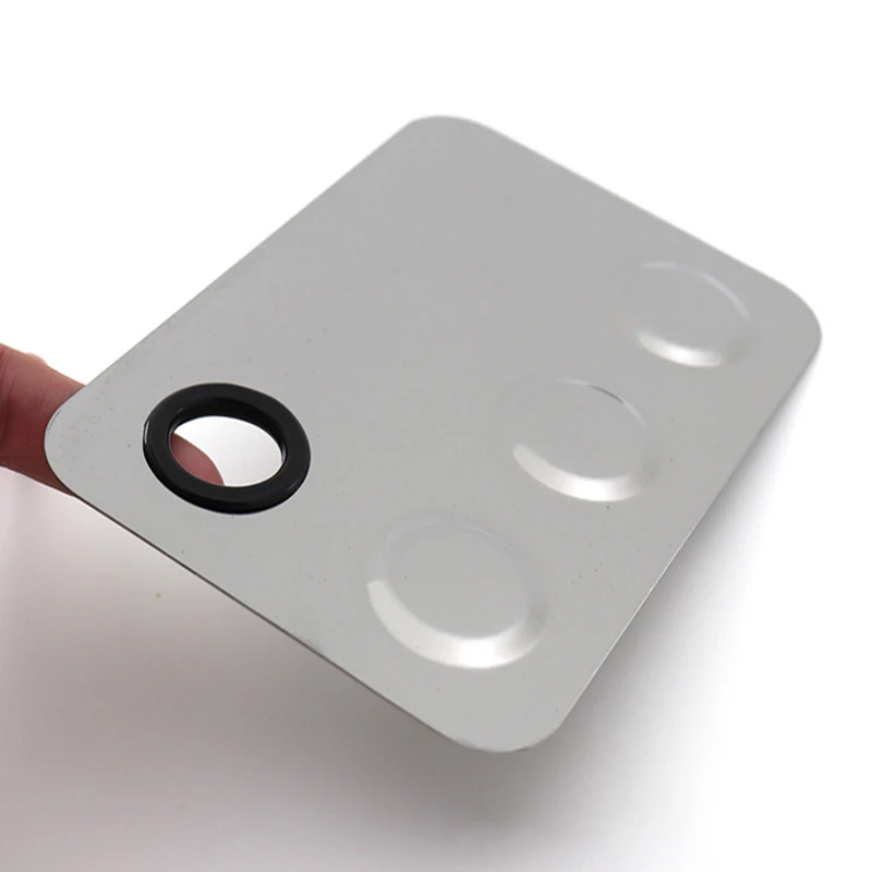 1 набор из нержавеющей стали палитра краски поднос для смешивания стержень