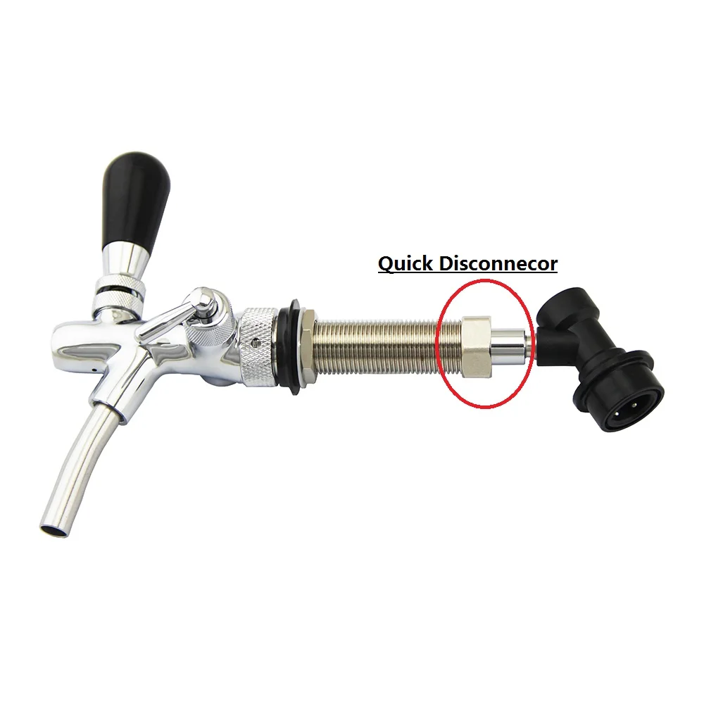 

1PC New Hot Homebrew Kegged Beer Tap Shank Quick Disconnect Adapter Convert For Draft Beer Faucet Ball Lock Connector Accessorie