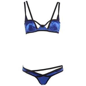 

Sexy Perspective Super Push-up Seduction Lingerie Sexy Slim Bra Underwear Set Color Matching Thin Seamless Bandage Underwear Set