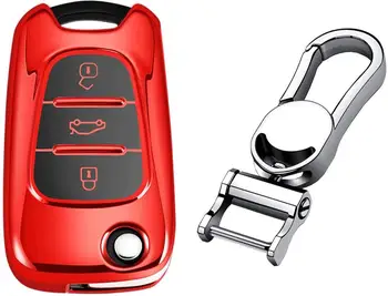 

Case Cover Protector Case for KIA Flip Key Fob, Car Remote Key Fob Case for Sportage Sorento Carens K2 KIA K5 Fob Remote Key