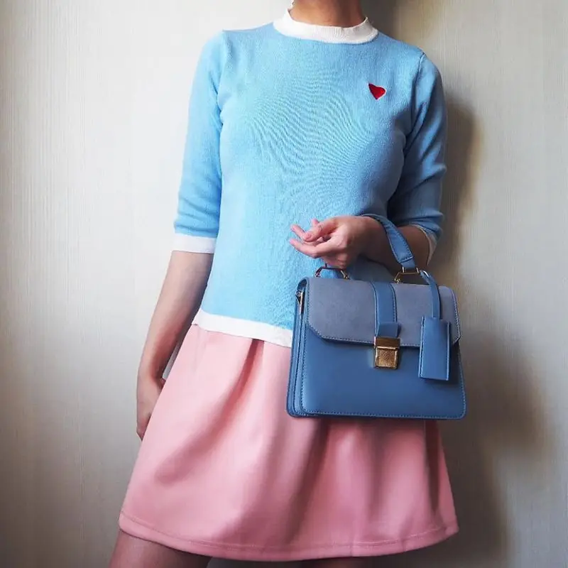 GIGOGOU Half Sleeve Sweater Women Pullovers Spring Autumn Knitted Jumper Tops Embroidery Heartshape Jersey Mujer Pull Femme Hive