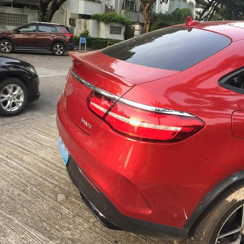 High quality hot sale ABS primer or black red color car rear lip spoiler for GLE Coupe GLE450 GLE400 GLE320GLE300GLE500 15 16 17