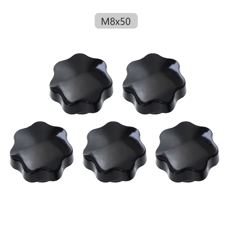 M8-50mm-B 5 шт. звезда Ручка M6/M8/M10 T слот гайка удерживайте Зажимная ручка ручки для деревообработки маршрутизатор стол торцовочная пила T трек - Цвет: M8-50mm-B
