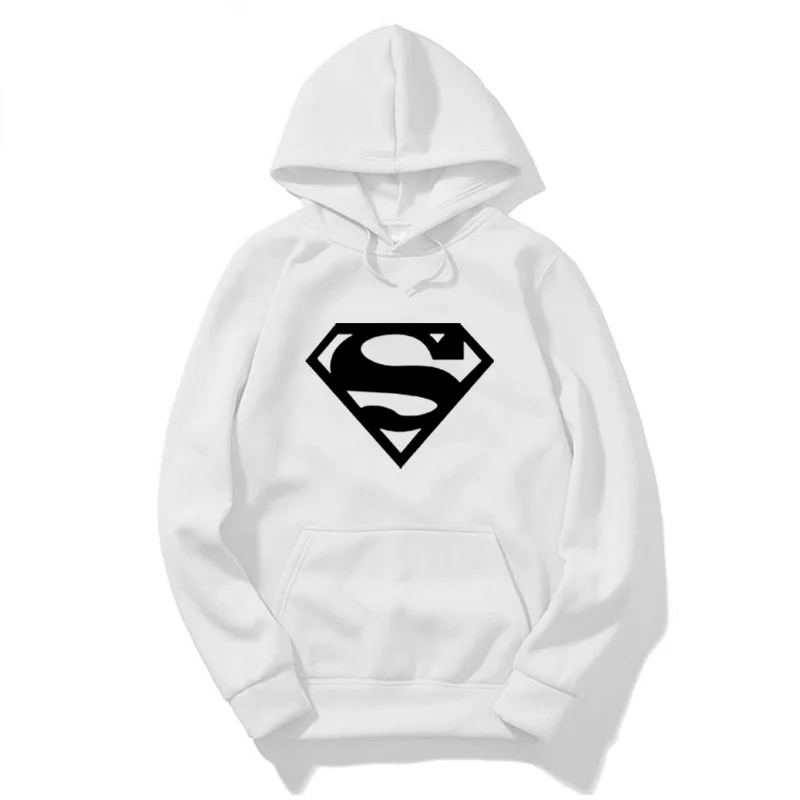 

superman Harajuku Letter Women Sweatshirt Hoody Casual Funny Sweatshirt For Lady Top hoodies Hipster Black White Gray Drop Ship