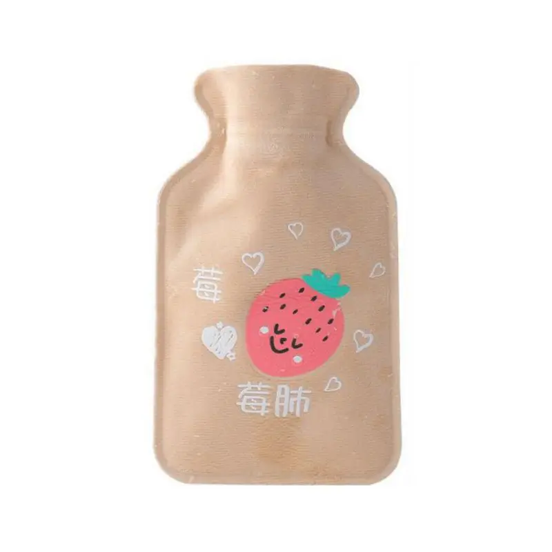 as the picture Бытовые милые Мультяшные печатные грелки портативные руки ноги грелки воды инъекции мешок 350 мл - Цвет: as the picture