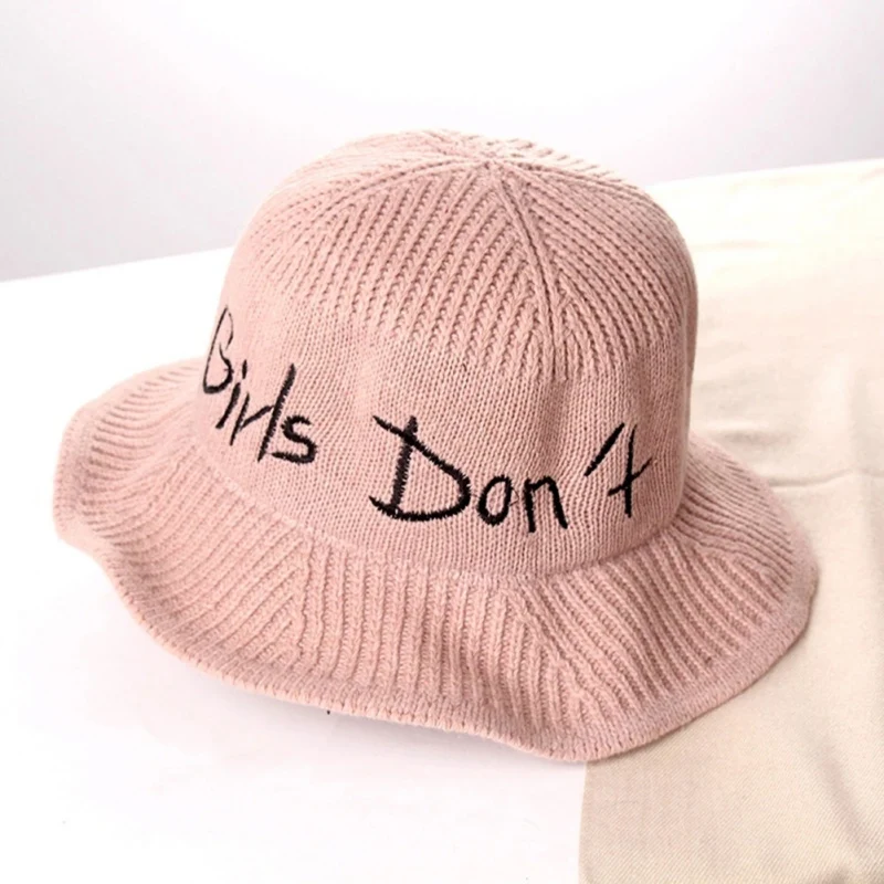 Осень и зима новая мода дикая Ucket шапка Студенческая письмо свитер шляпа пара японская мода Рыбацкая шляпа