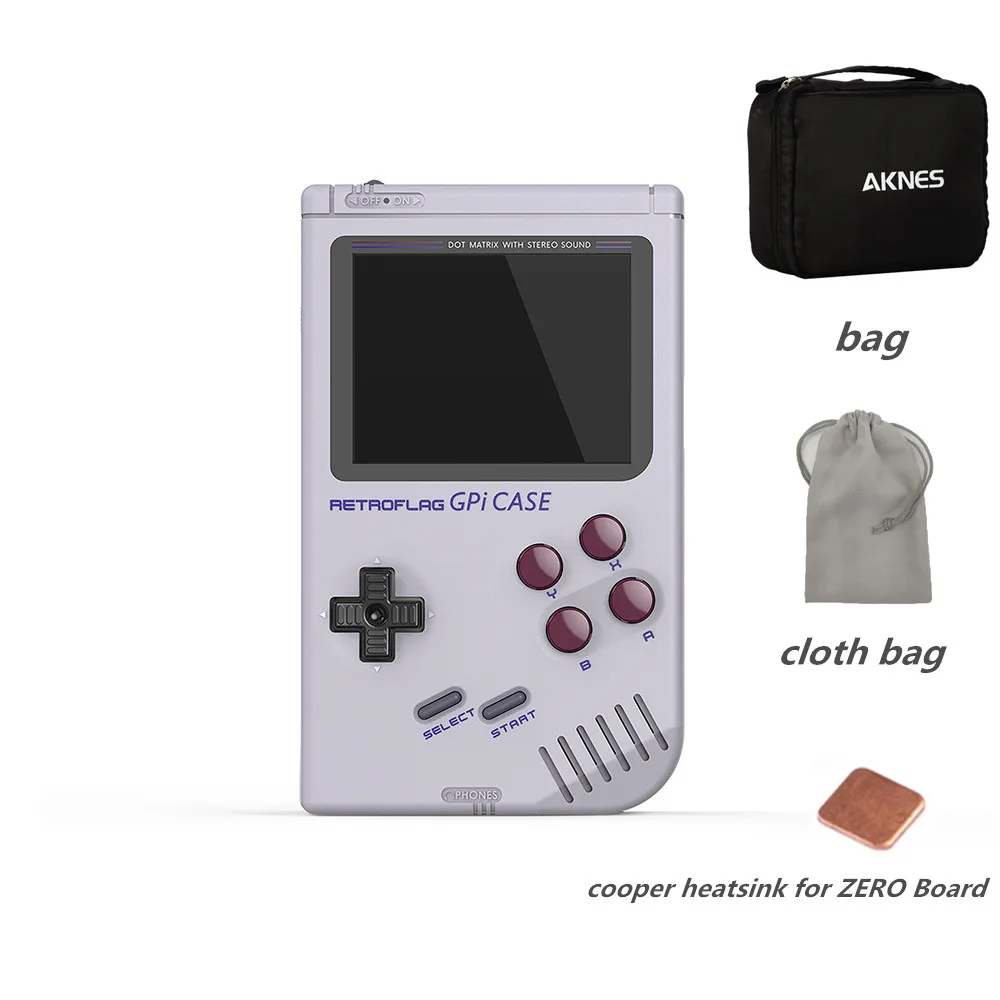 Aknes! Retroflag GPi Чехол комплект с 32 г Micro SD карты радиатор сумка для Raspberry Pi Zero и Zero W - Цвет: Kit one