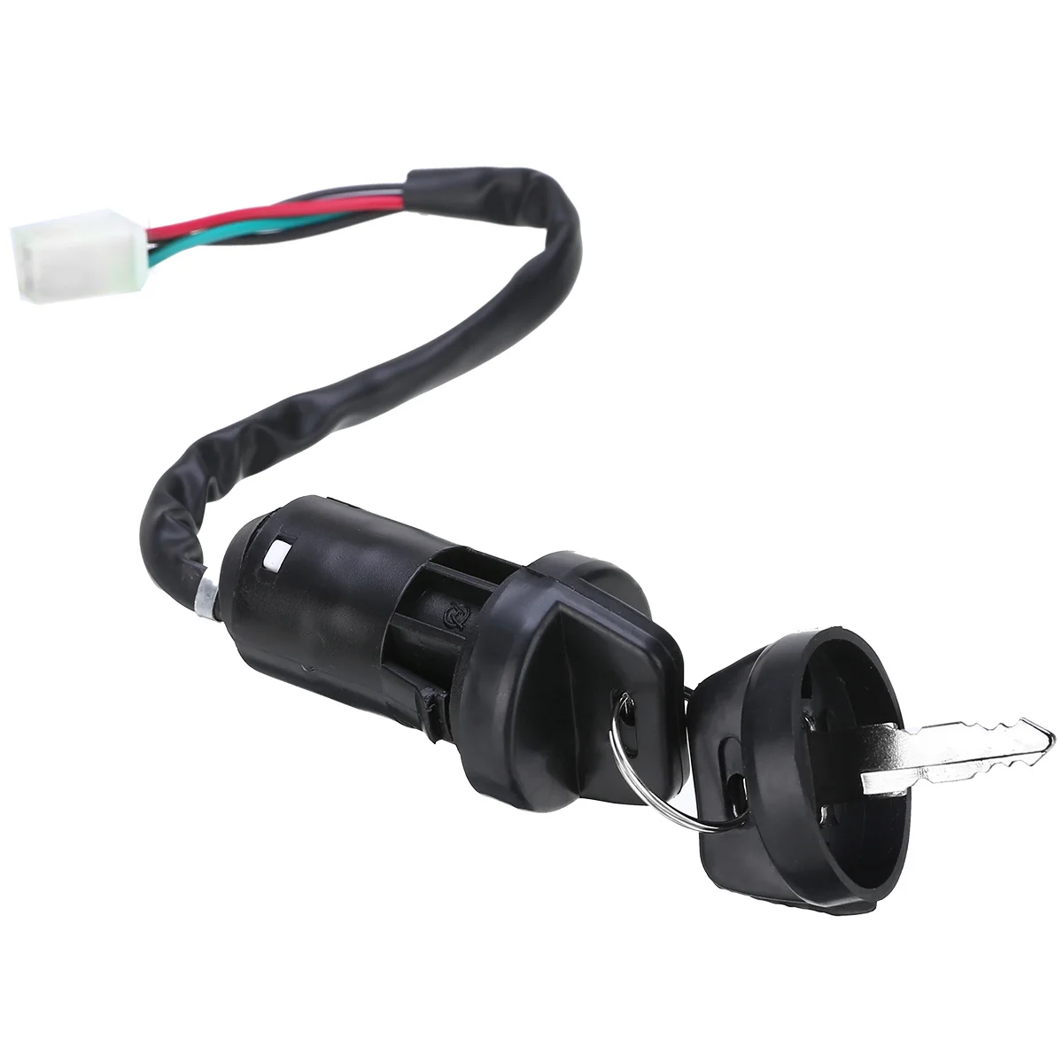 For ATV Go Kart Motorcycle 1pc 4 Wires Universal 2 Ignition Keys Start Switch Door Lock Key Motorcycle Accessories Mayitr