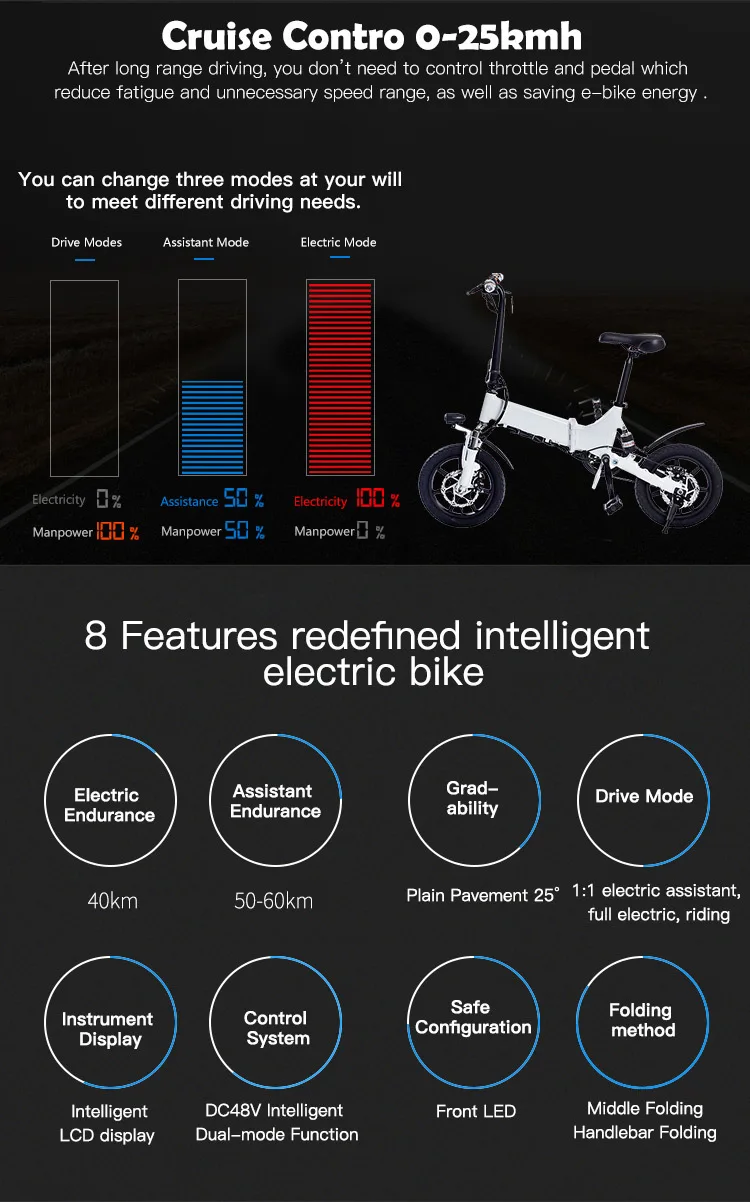 Bike ZM2007 20 Electric Electric Motor Lithium Battery Traditional Two Wheel Aluminum Alloy Frame Folding Bicycle