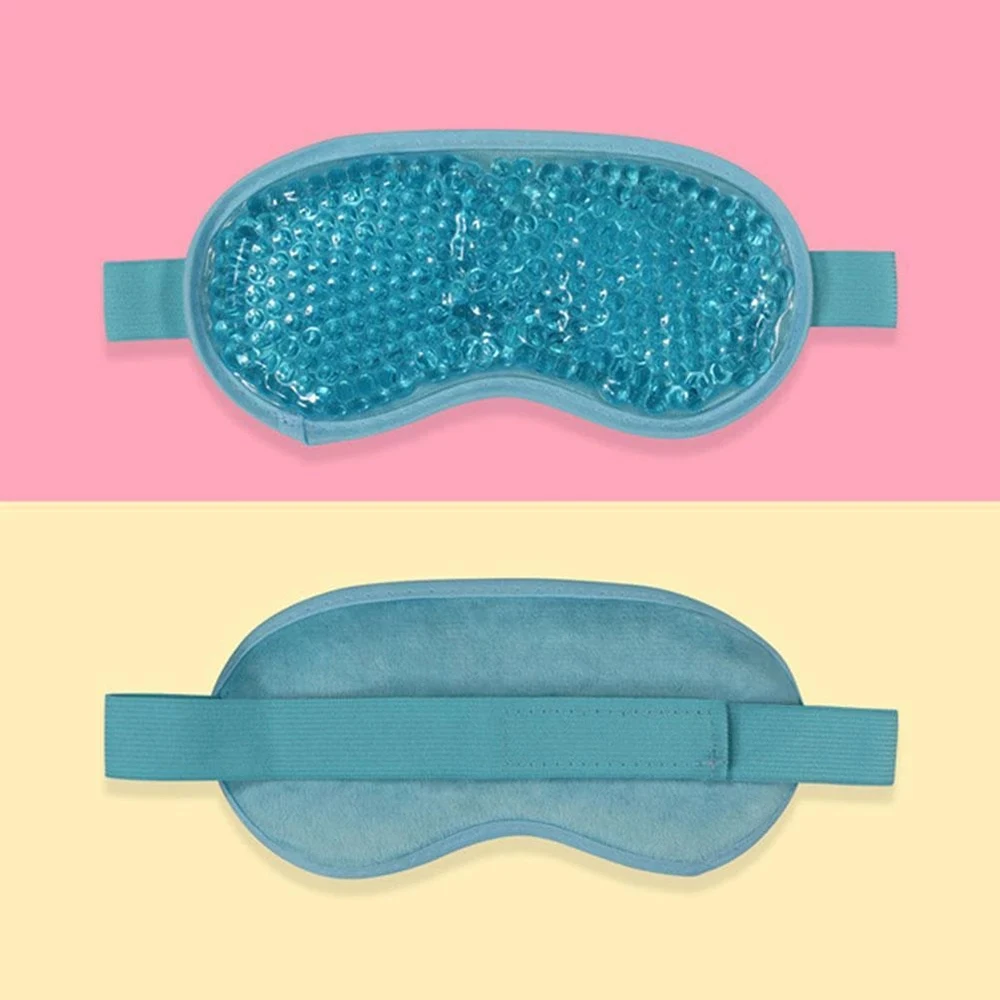 Reusable Pvc Gel Beads Eye Mask Flexible Soothing Relaxing Sleeping Mask Ice Goggles Hot Cold Therapy