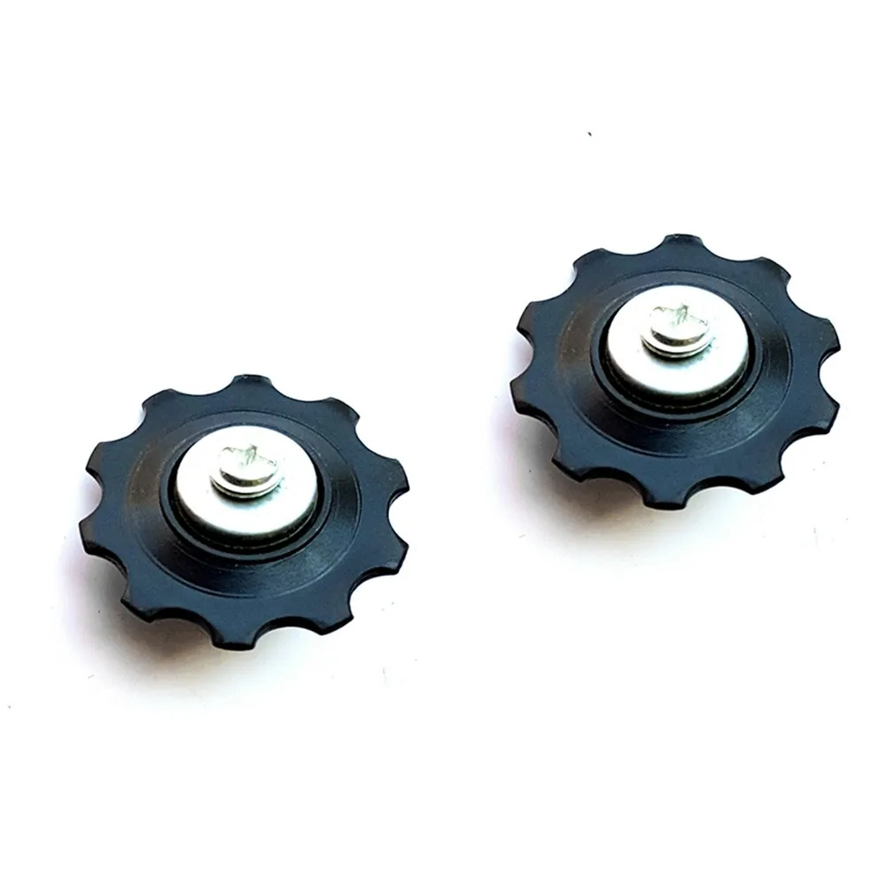 Description Picture 6 of item2/4pcs 10T MTB Bikes Jockey Wheels Mountain Road Bicycles Rear Derailleur Guide Pulley Roller Idler Bearing Plastic Black Parts
