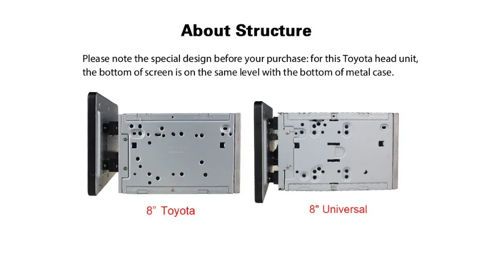 Cheap 8 Inch Android 8.1 Intel Octa 8 Core 2G+32G ROM TDA 7851 Car Radio Player GPS Navigation for Toyota Head Unit Wifi Mirror Link 16