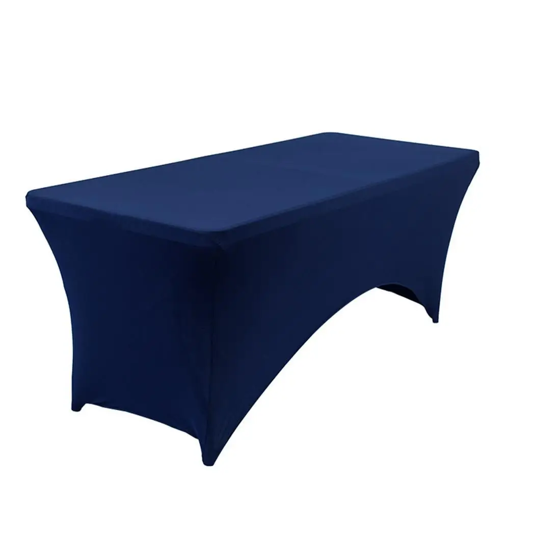 navy blue Эластичный крышка стола прямоугольная подходящая скатерть Свадебная вечеринка скатерть - Цвет: navy blue