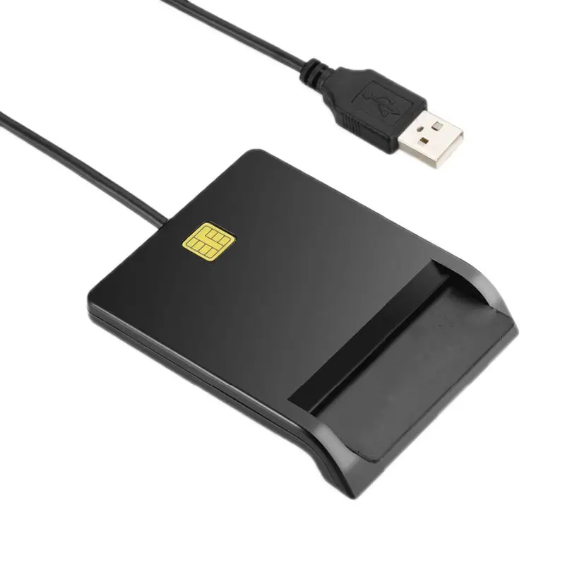 Смарт Usb кард-ридер адаптер Универсальный Портативный Usb общий доступ Emv с cd-драйверами для банковских карт Sim/Atm/Ic/Id карты