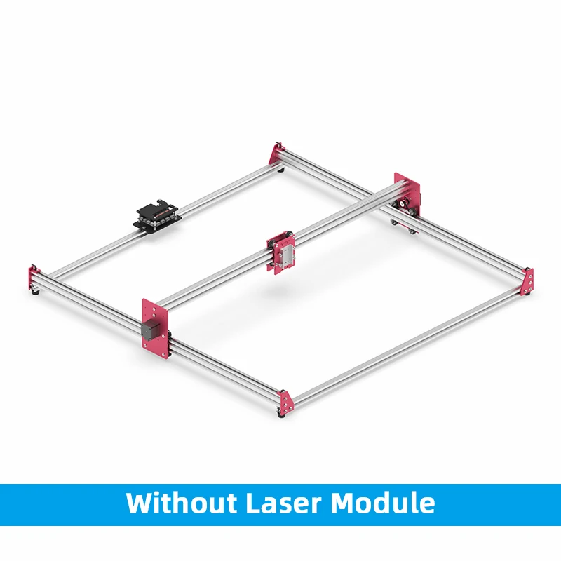 Лазерная тяга гравировка GK1010Pro 100*100 см мини 500/2500/5500/7500 МВт cnc машина "сделай сам" Настольный лазерный принтер - Цвет: Without LaserModule