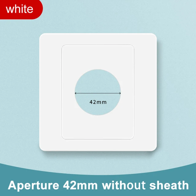 Blank Panel With Outlet Hole Decorative Shielding Cover 86 Type Threaded Socket Fake Switch Plugging Hole Perforated Whiteboard Aperture 42 mm