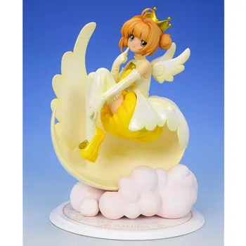

Card Captor Sakura Leading Lady Kinomoto Sakura Angel Crown GK Statue PVC Action Figure Collection Model Toy A86