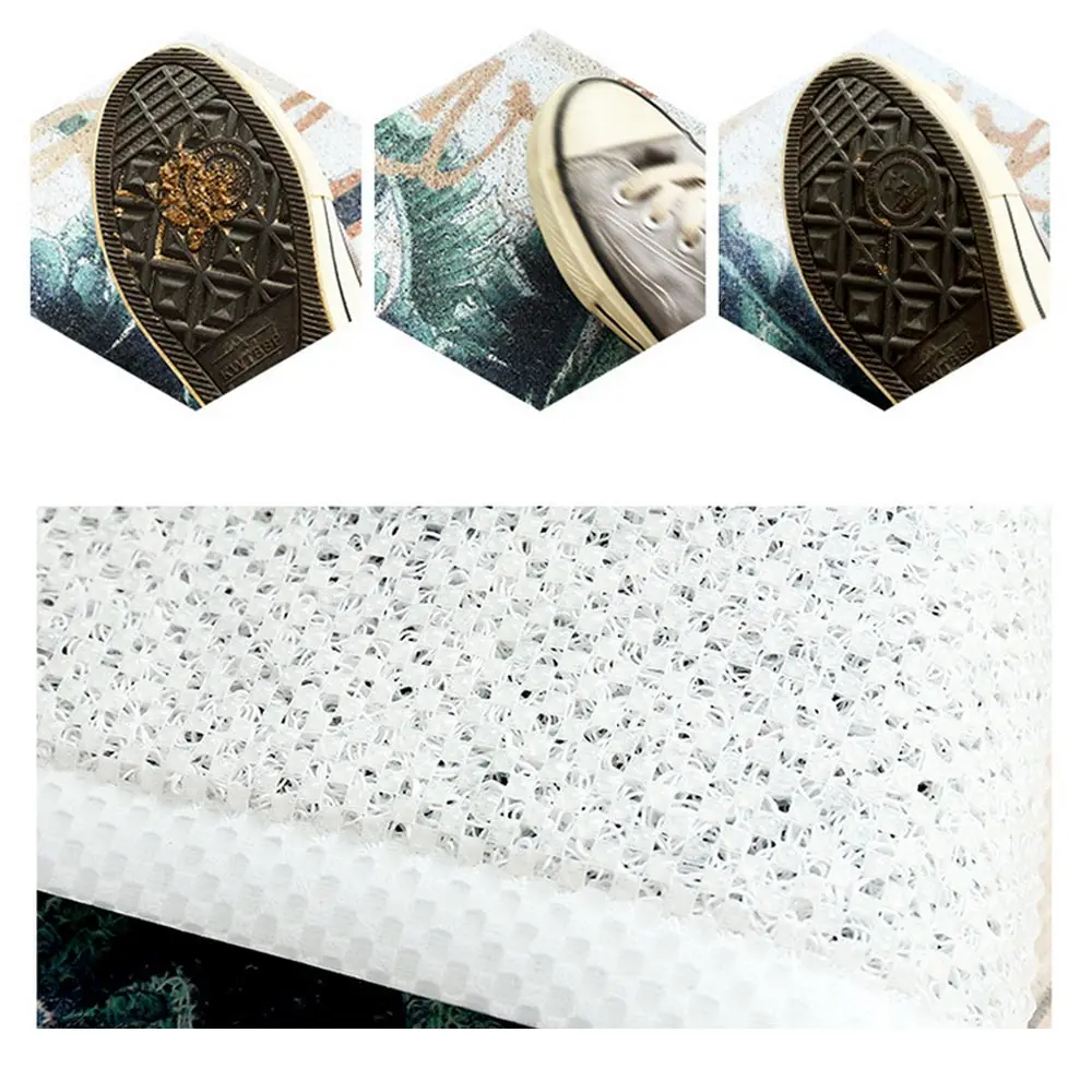 Bathroom Mat Mat Skid Resistant PVC Nordic Style Floor Dining Room Sofa Home