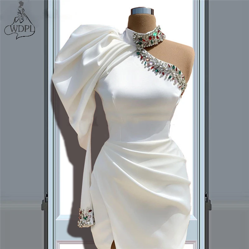 one shoulder night dresses