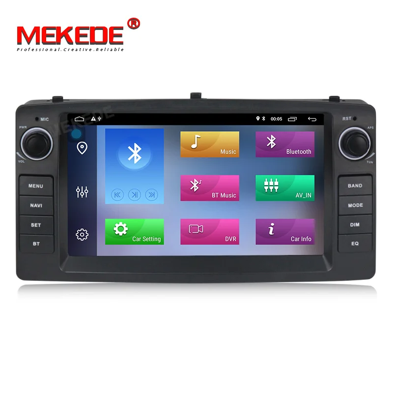 MEKEDE Android 9 автомобильный dvd-плеер для Toyota Corolla E120 BYD F3 2 Din Автомобильный мультимедийный Стерео gps Авторадио Навигация Wifi OBD2