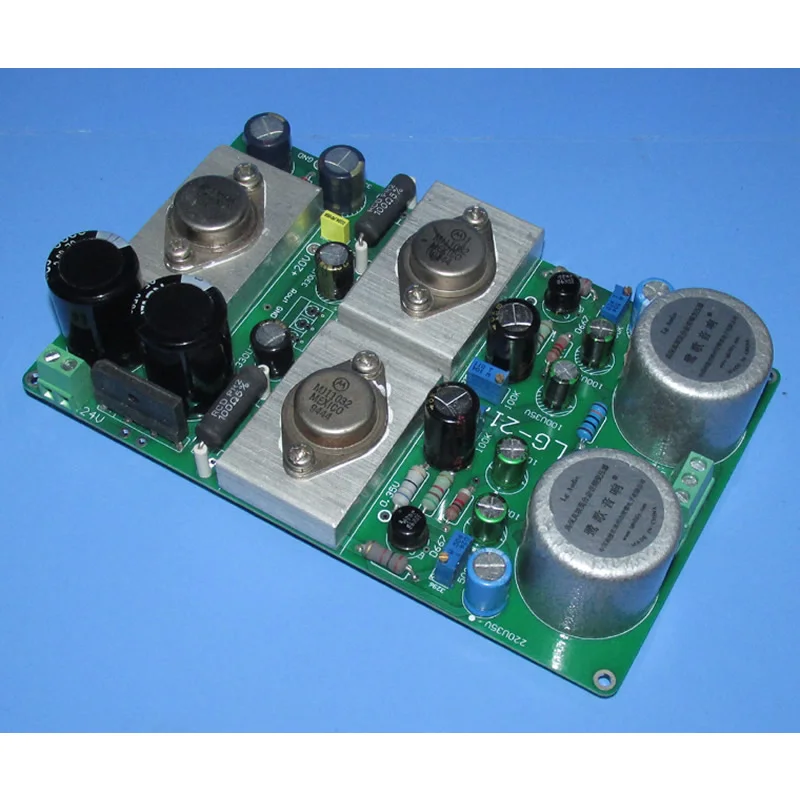 

Permalloy transformer input pure class A output single-end preamplifier board, static current more than 200 mA LG-217G