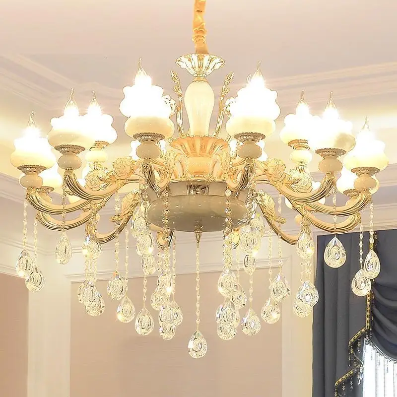 Para Sala обеденный стол лампа Lampara Colgante освещение с кристаллами Maison Lampen современный Лофт светильник Suspendu подвесной светильник