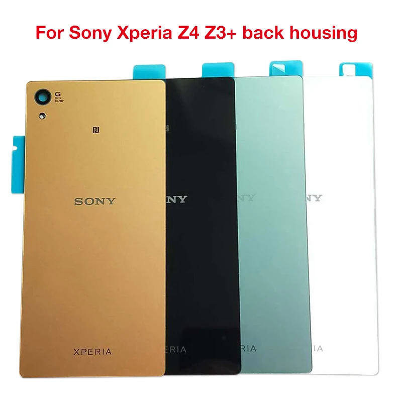 Сменный стеклянный чехол для sony Xperia Z4 Z3 Plus E6553 E6533, чехол на заднюю крышку батареи, клейкая наклейка на корпус